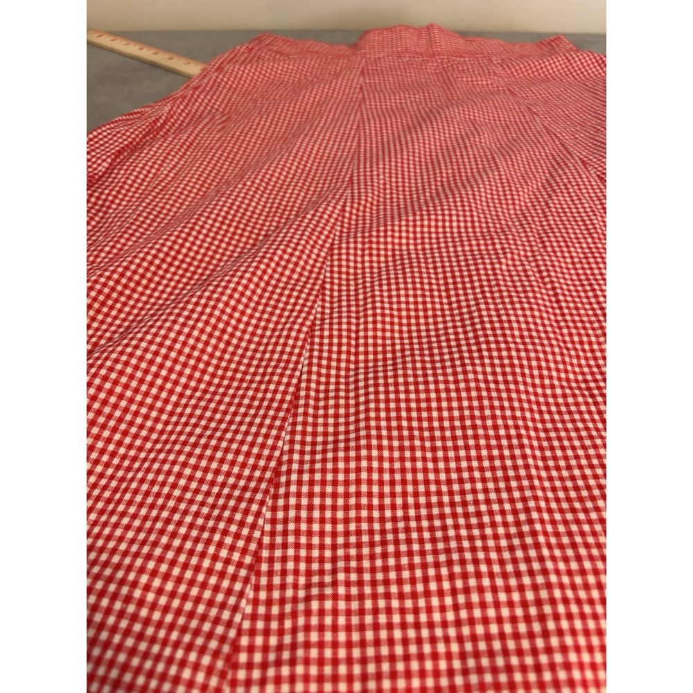 Vintage 80s Laura & Jayne Womens Gingham Midi Skirt Size 6 Twee Picnic Prairie - Picture 10 of 11